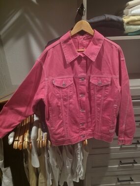 Women's Pink Denim Jacket